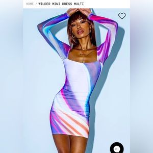 Princess Polly Wilder mini dress (Multi)